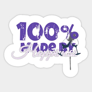 Made by happiness Sticker